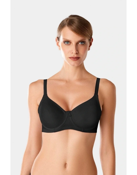Kadın Siyah 7001 Balenli Toparlayıcı Minimizer Sütyen
