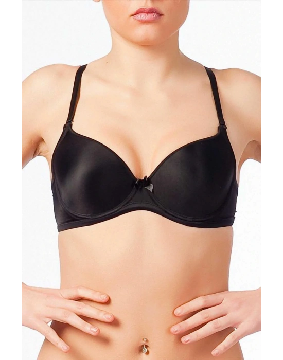 Kadın Siyah Desteksiz Soft Touch Şeffaf Askılı Sütyen
