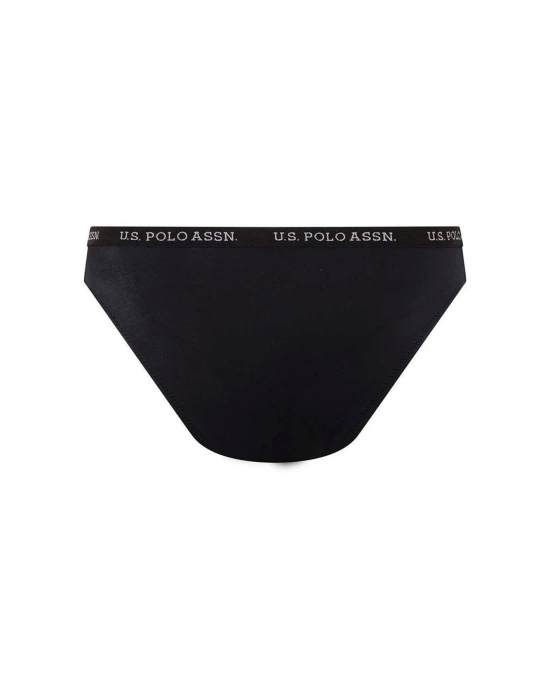 Kadın Siyah Kalın Kenarlı Lastikli Bikini Alt