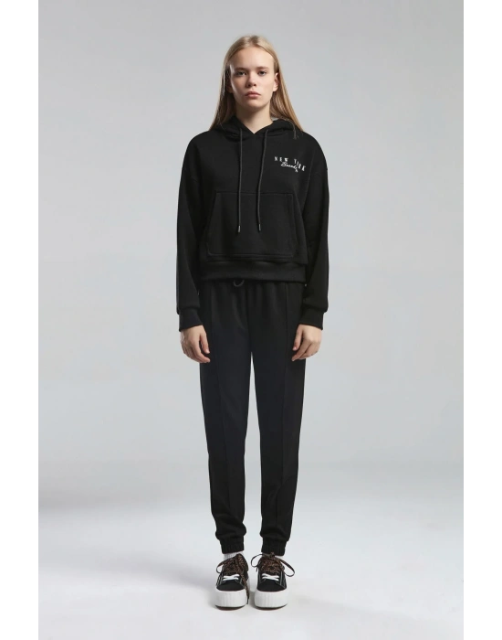 Kadın Siyah Sweatshirt