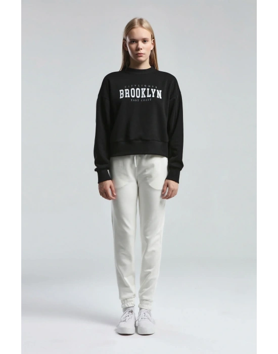 Kadın Siyah Sweatshirt