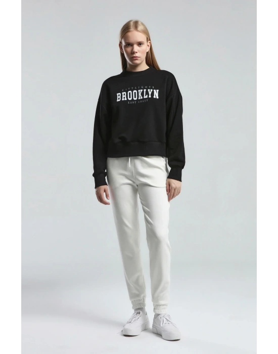 Kadın Siyah Sweatshirt