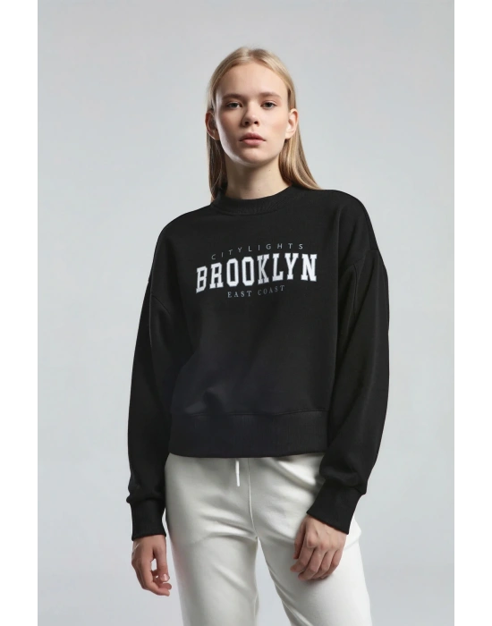 Kadın Siyah Sweatshirt