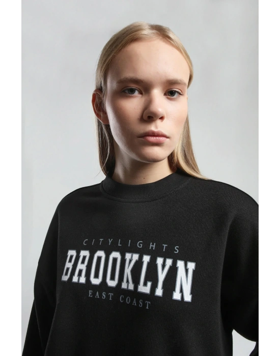 Kadın Siyah Sweatshirt