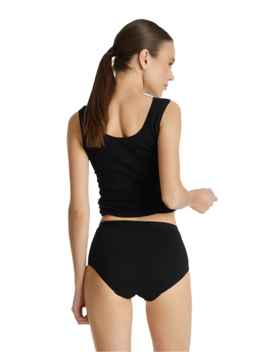 Kadın Slip Külot Dantelli Private 1316 - Siyah