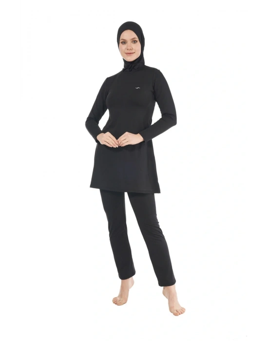 Kadın Tam Kapalı Tesettür Mayo - Siyah