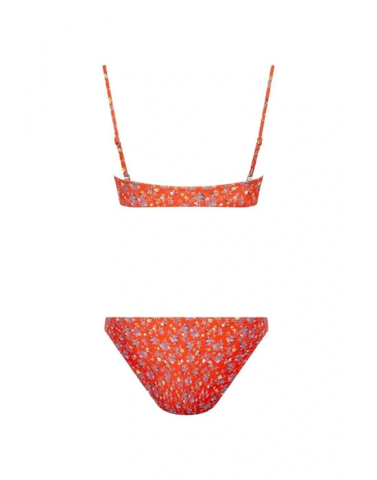 Kadın Turuncu Bikini Takım