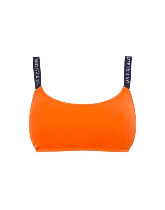 Kadın Turuncu İnce Askılı Bikini Üstü