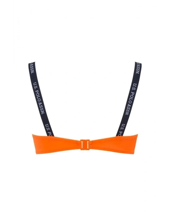 Kadın Turuncu İnce Askılı Bikini Üstü