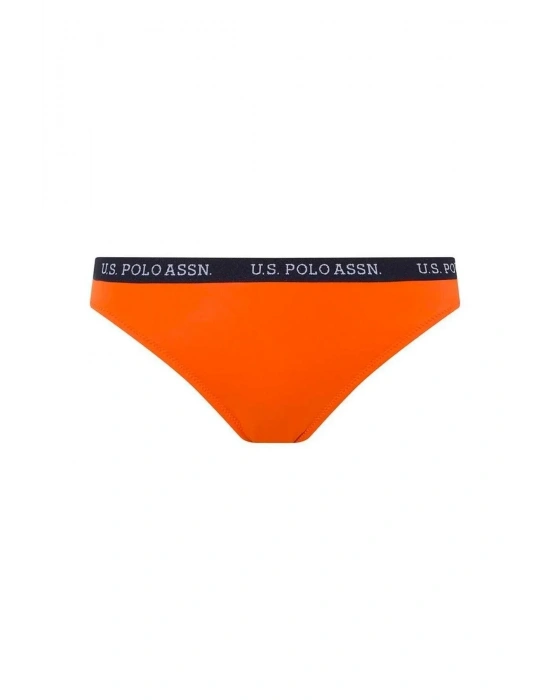 Kadın Turuncu Kalın Kenarlı Lastikli Bikini Alt