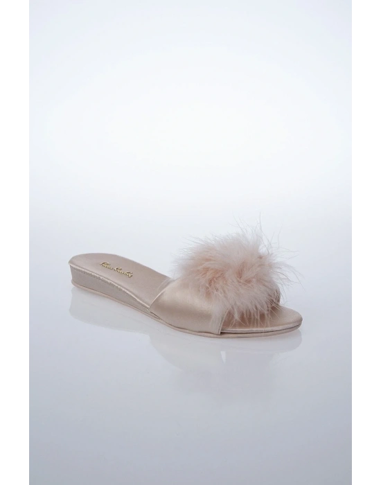 Kadın Tüylü Çeyizlik Terlik