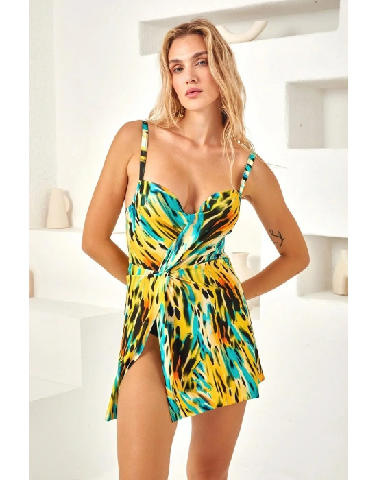 Kaplı Elbise Mayo 4134