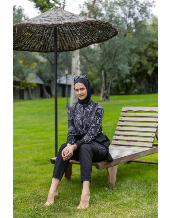 Kıl Biye Süslemeli Tesettür Mayo