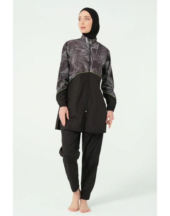 Kıl Biye Süslemeli Tesettür Mayo