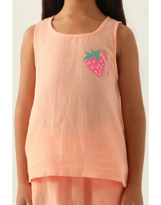 Kız Çocuk İkili Takım - Somon