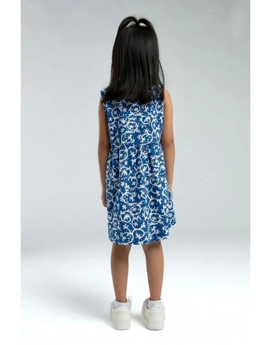 Kız Çocuk Mavi Elbise