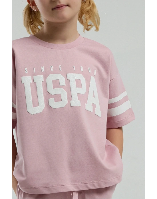 Kız Çocuk Pembe Bermuda Takım