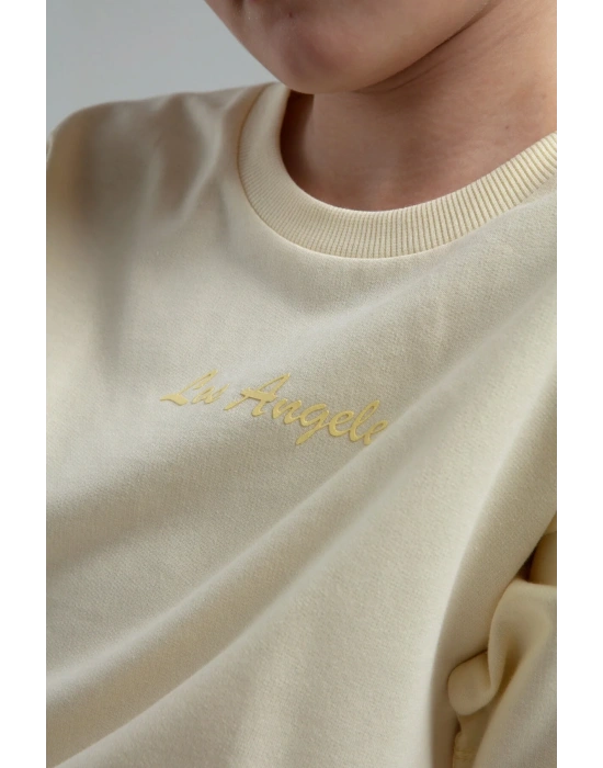 Kız Çocuk Sarı Bermuda Takım