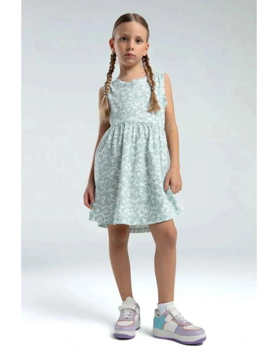 Kız Çocuk Yeşil Elbise