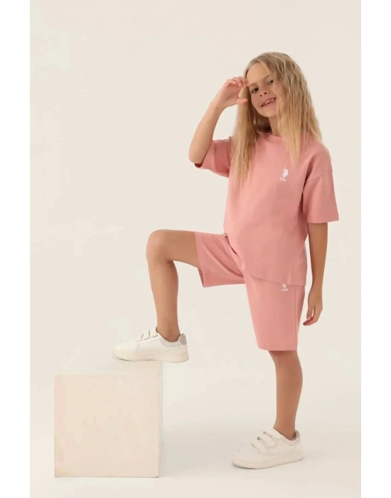 Kız Garson Bermuda Takım - Kavun