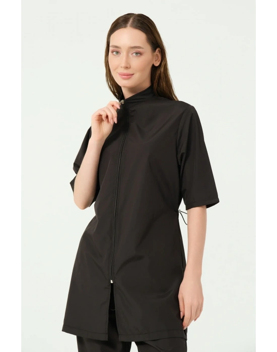 Klasik Yarım Kol Yarı Kapalı Mayo