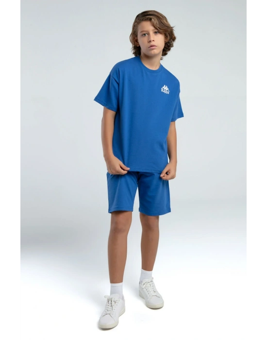 Kopya - Erkek Çocuk Mavi Bermuda Takım