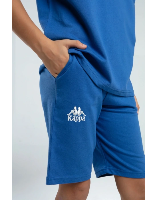 Kopya - Erkek Çocuk Mavi Bermuda Takım