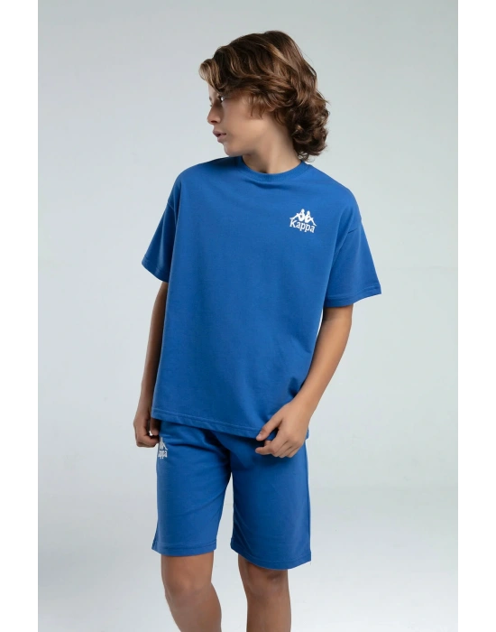 Kopya - Erkek Çocuk Mavi Bermuda Takım