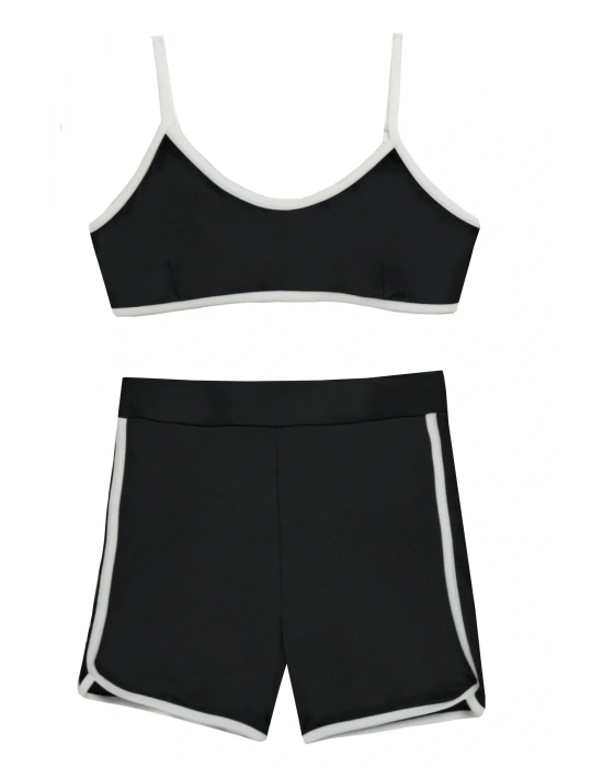 Landau Bustiyet Şortlu İkili Bikini