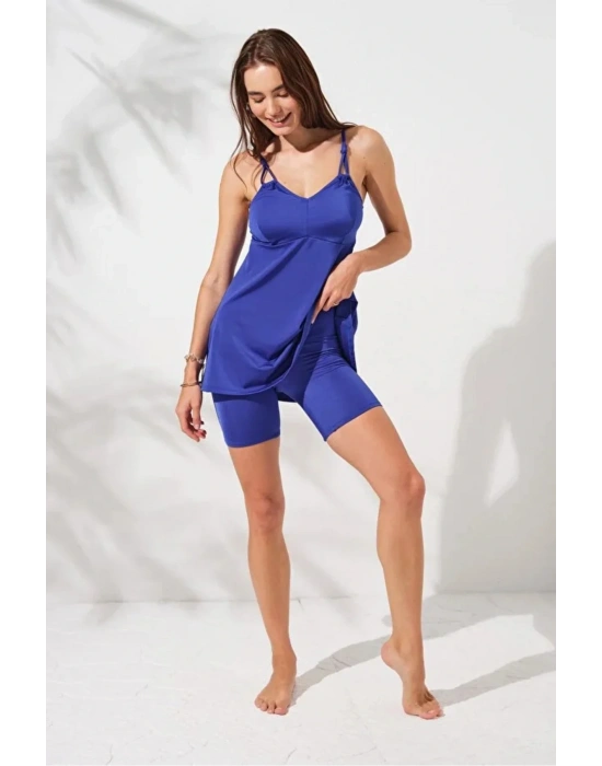 Lisa Şortlu V Yaka Tankini Dlx-231500