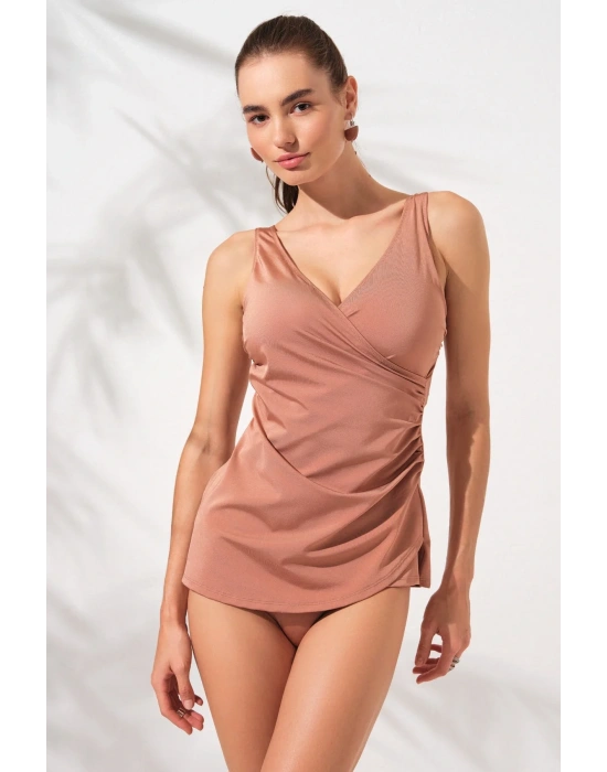 Mara Kruvaze Formlu Tankini Takım Bronz 231501