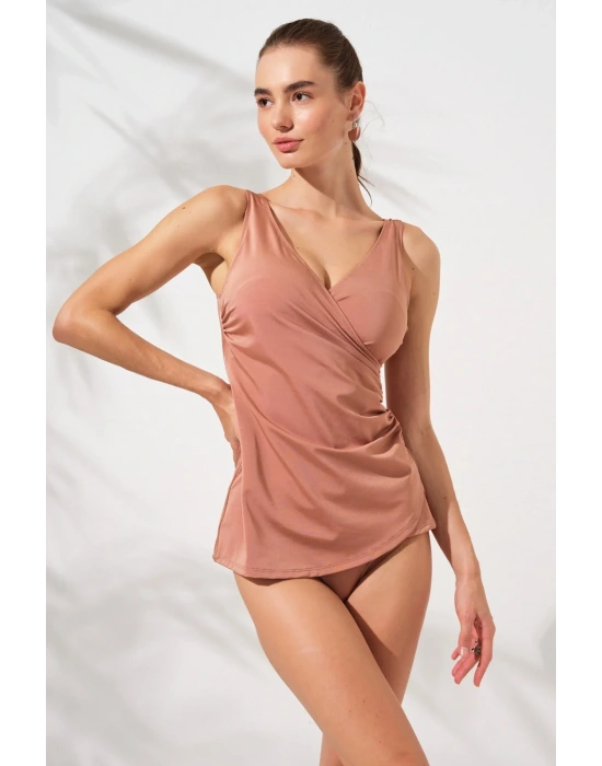 Mara Kruvaze Formlu Tankini Takım Bronz 231501