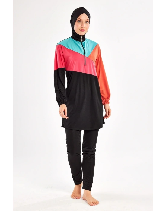 Mdb 3127 Perla Uzun Kollu Tesettür Mayo