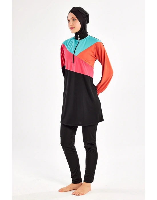 Mdb 3127 Perla Uzun Kollu Tesettür Mayo