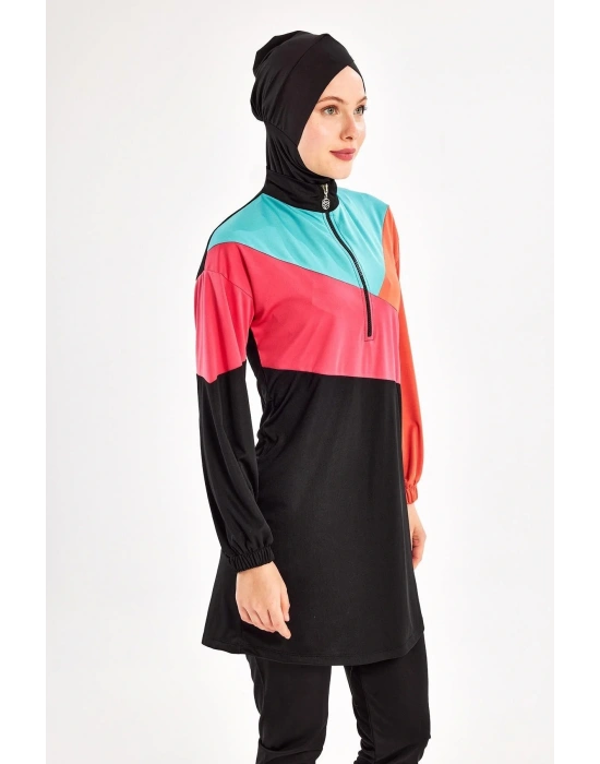 Mdb 3127 Perla Uzun Kollu Tesettür Mayo