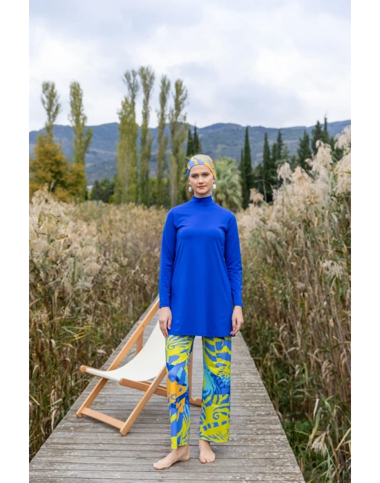 Meriva Desenli Tesettür Mayo