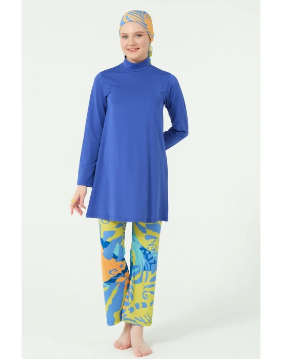 Meriva Desenli Tesettür Mayo