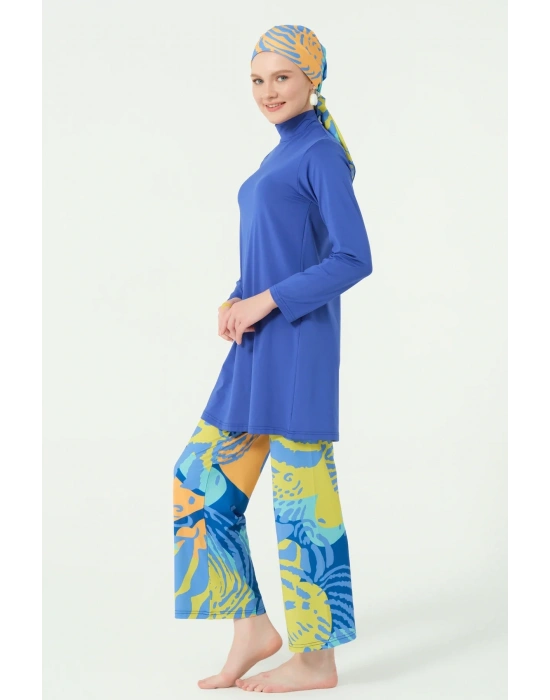 Meriva Desenli Tesettür Mayo