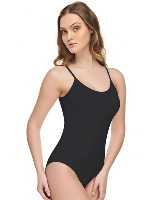 Modal Ip Askılı Kancalı Pamuk Elastan Kadın Zıbın Body 2004