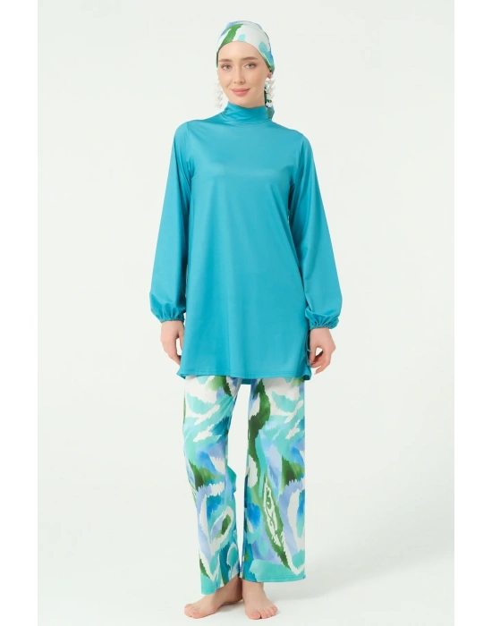 Morena Desenli Tesettür Mayo