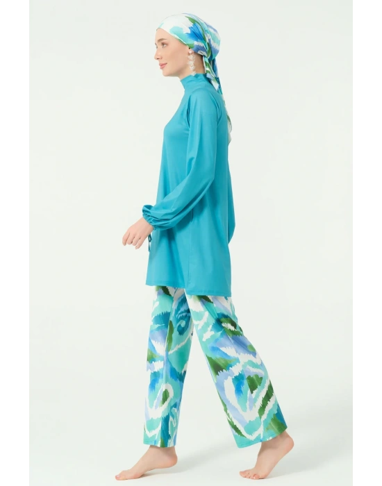 Morena Desenli Tesettür Mayo