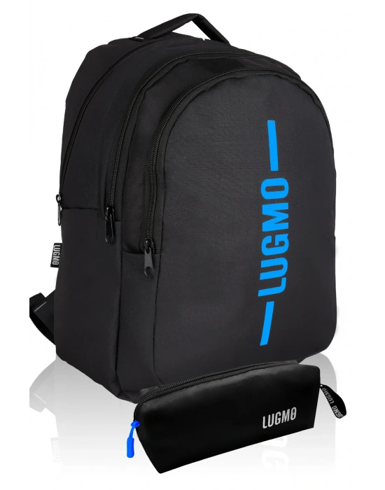 Okul Çantası + Kalemlik  Su Geçirmez Ortaokul Çantası Lise Çantası Yıkanabilir Mavi