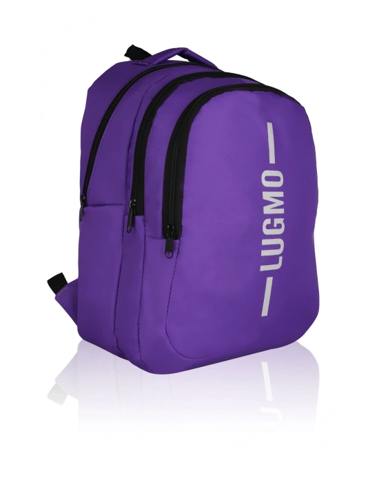 Okul Çantası + Kalemlik  Su Geçirmez Ortaokul Çantası Lise Çantası Yıkanabilir Mor