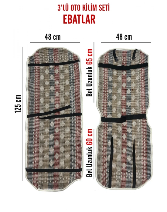 Oto Koltuk Kılıfı 3 Parça Universal
