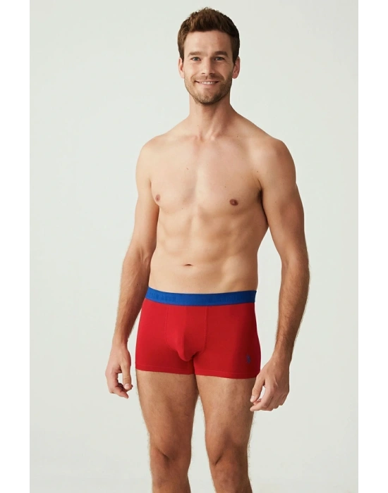 Pamuklu & Likralı, Çok Renkli Erkek 3lü Boxer Set 80170