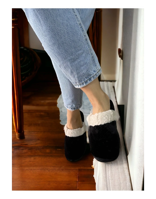 PELÜŞ KAYMAZ TABAN KIŞLIK EV TERLİK