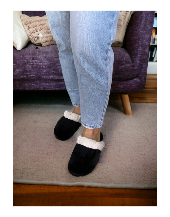 PELÜŞ KAYMAZ TABAN KIŞLIK EV TERLİK