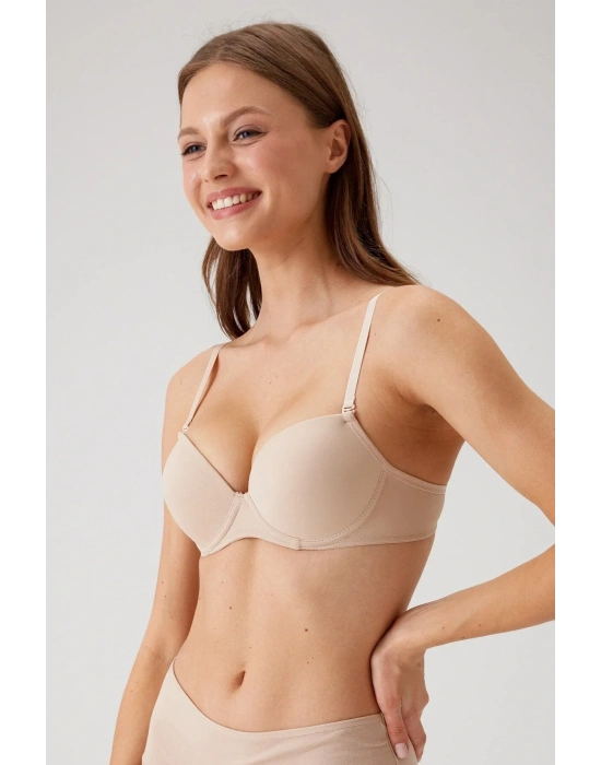 Balenli Desteksiz Micro Sütyen Siyah 6040