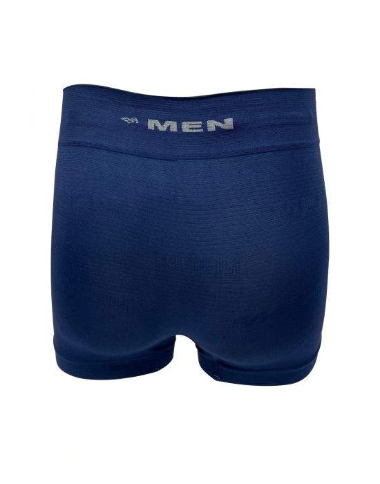 Red White Dikişsiz Erkek Boxer Lacivert