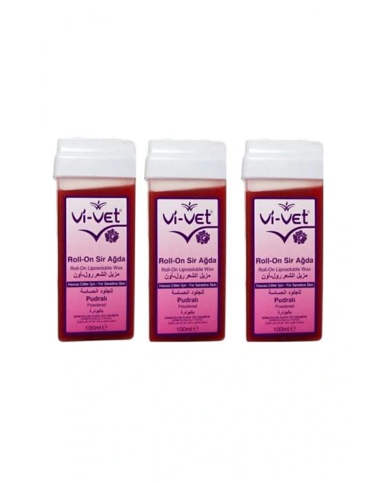 Roll-on Kartuş Sir Ağda Pudralı 100ml 3 Adet